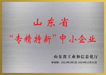 山東省“專精特新”中小企業(yè)